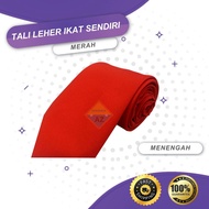 MERAH RED ADULT TIE RED SCHOOL SUPERVISOR NECK STRAP/ (RED SCHOOL TIE) - TLI07