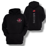 New Baju Aero Akatsuki Naruto Shippuden Hoodie Jacket Black Cloud Unisex  Casual