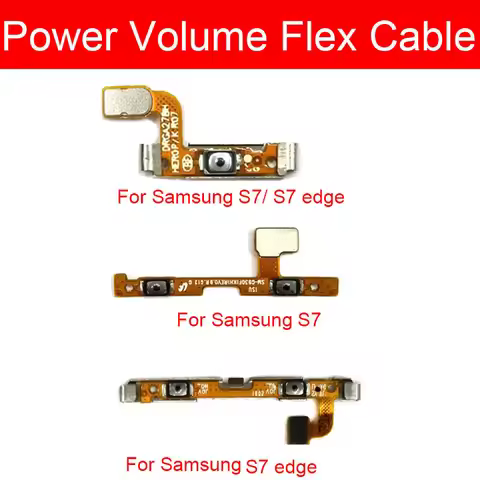 Power & Volume Flex Cable For Samsung Galaxy S7 S7 Edge G930 G930F /A/V/P G935 G935F /A/V/P Audio Co