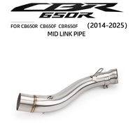 For Honda CBR650R CB650R CBR650F CB650F 2014-2025 Motorcycle Exhaust Adapter Middle Link Pipe 51MM