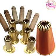 (HANDMADE) Acuan Semperit, Acuan Tembaga Pecah 15,SP10, SP13, Acuan Tart Nenas Gulung Nasta B1 Acuan