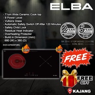 Elba 2 Burner EICH-Q7052ST(BK) Built-in 2200W (CERAMIC) + 2100W (INDUCTION) Induction Ceramic Hob / 