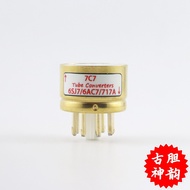 Classy Customized 7c7 to 6SJ7/6ac7/717A 7c7 to 6 Ac7/717A Electronic Tube Gold Plated Transition Soc