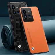 Luxury PU Leather Case For Vivo iQOO 10 Pro 10Pro Back Cover Silicone Full Protection Phone Case For