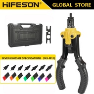 Hand Rivet Nut Gun Insert threaded Mandrels Manual Riveters Nut Gun for Riveting Rivnut Tool M3 M4 M