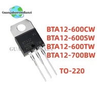 5PCS  BTA12-600CW BTA12-600SW BTA12-600TW BTA12-700BW BTA12 700BW 600TW 600SW 600CW TO-220 MOS field
