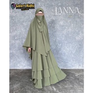 READY SAGE M Set setelan Gamis french khimar Fk Cadar Janna Mahira