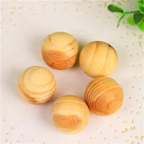 Wardrobe Clothes Drawer 5 Pcs Mildew Health Pest Control Wood Ball Moth Insect Camphor Bug Repellent