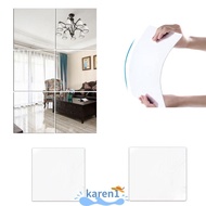 KA Mirror Wall Sticker, Square DIY Acrylic Wall Stickers, Wall Paper  Soft Home Living Room Bedroom Decor Self-adhesive Acrylic Tiles Sticker