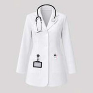 White Long Sleeve Laboratory Surgical Gown, Nurse Scrub Uniform, Scrub Uniform, Dentist Scrub Unifor