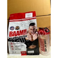 Free Random Shaker Pattern BAAM MY WHEY PROTEIN 5 LBS Increase Muscle Reduce Fat Contains BCAA 5 Gra
