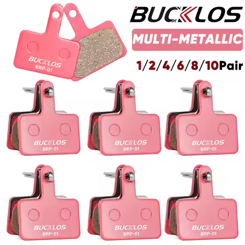 BUCKLOS Bicycle Hydraulic Disc Brake Pads for MT200 Metallic Brake Pads Metal Road Mountain Bike Bra