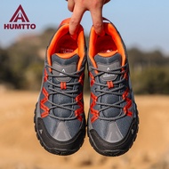 รองเท้าเดินป่ามืออาชีพ HUMTTO สําหรับผู้ชาย น้ําหนักเบา ระบายอากาศ ไม่ลื่นไถล ทนทาน กันน้ํา เหมาะสําหรับกีฬากลางแจ้งและการปีนเขา