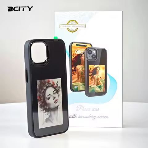 NFC E Ink Phone Case DIY NFC Ink Screen Phone Case NFC Smart Photo Mobile Case for iPhone DIY Phone