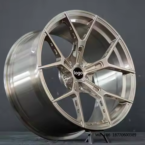 Forged Wheel Brushed with Spokes Hollow Holes Monoblock 17inch 20inch Y Spoke 5x112 5x120 5x114.3 Wh