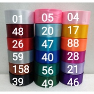 [4CM Ribbon ] 25yd /ROLL 4cm SATIN RIBBON / REBEN / RIBBON HADIAH