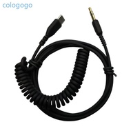 COLO Quality Gold Plated 3 5mm to Type C Cable Stretchable Cord for 1000XM1 2 3