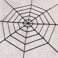 Halloween Black Plush Spider Web Spider Silk Bar KTV Haunted House Decoration Props Spider Web