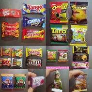 ECERAN Tempelan Kulkas Magnet Miniatur Snack Jajanan Souvenir Koleksi Mainan myx store