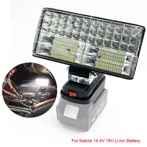 LED Work Light 4/6/8Inch For Makita 14.4V 18V Li-ion Battery Lamp Outdoor Flashlight Lantern Camping