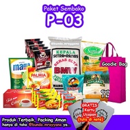 [#P-03] Paket Sembako (Beras Gula Kopi) Hampers Parsel Belanja Bulanan