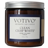 Votivo CLEAN CRISP WHITE 11.6OZ JAR CANDLE  | Scented Candle Gift | Lilin Wangi | Gifts