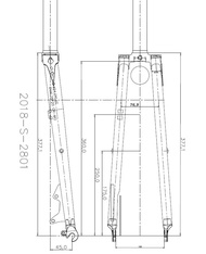 [MGBA] TSUNAMI CR-MO Steel Fork Road Bike Gravel Cyclocross 700C 28 zoll 29er Disc Brake Kick Scoote