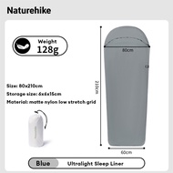 Naturehike outdoor camping sleeping bag liner hotel travel sheet mummy sack washable comfortable lig