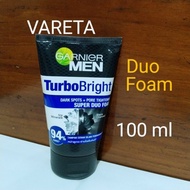 GARNIER men power white 100 ml super duo foam sabun cuci muka waj