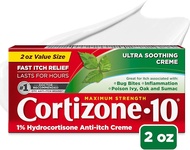 Cortizone 10 Maximum Strength Ultra Soothing Anti-Itch Cream 1% Hydrocortisone Creme 2 oz.