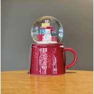 🧡🧡Starbucks Ready Stock New Product Christmas Christmas Eve Gift Crystal Ball Shape Girl Heart Goddess Mug Water Cup