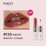 Kiko Double-Headed Lip Gloss Mirror 103 Bright Color ง่ายต่อการทาลิปสติก Smudge-Proof Long-Lasting