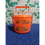 2-Tier Food Container DX 2-Tier Food Container/ Plastic Food Container Stacking Food Container/ Food