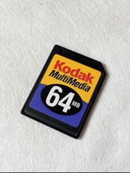 Y2K CCD 相機 救機百搭神物 Kodak 64MB SD card 記憶卡 日本製造 Sony Samsung Panasonic Minolta Nikon Canon 相機通用