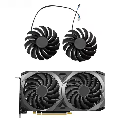 95MM 4Pin GPU Cooling Fan PLD10010S12HH For MSI RTX3060 3060Ti 3070 Ventus 2X OC RX6600 6700XT Graph