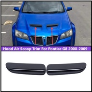 ABS Matte Black Car Front Hood Center Air Vent Scoop Trim For Pontiac G8 2008-2009 Decorative Cover 