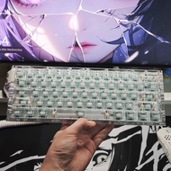 keycaps custom keycaps Ez63 Transparent Keycap Mechanical Keyboard Side Engraving Original Factory E