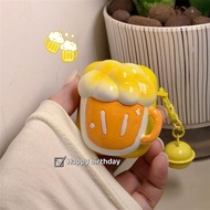现货 可爱啤酒杯适用Aipods4耳机壳无线pro2蓝牙保护12代保护套新3代可爱啤酒杯适用Aipods4耳机壳无线pro2蓝牙保护12代保护套新3代