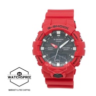 Casio G-Shock GA-800 Analog-Digital Red Resin Strap Watch GA800-4A
