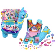 Polly Pocket Pajama Party Llama Party Large Compact ตุ๊กตาพอลลี่ พ็อกเก็ต และลามะปาร์ตี้ สุดเซอร์ไพร