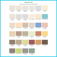 ☪ ◺ ☏ BOYSEN PERMACOAT LATEX PAINT COLOR SERIES WHITE SENSES (B-7515)