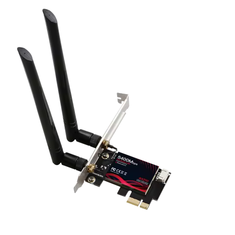 5400Mbps Wifi 6 Wireless Intel AX210 Desktop PCIe Wifi Adapter Bluetooth 5.2 802.11ax Dual Band 2.4G