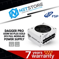FSP DAGGER PRO ATX3.0 (PCIe5.0) 850W 80 PLUS GOLD FULL MODULAR SFX PSU - WHITE - SDA2-850-GEN5-WHT