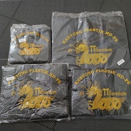 HITAM Asoy 123 / MILLENIUM BLACK HD PE plastic bag size 17 24 28 35