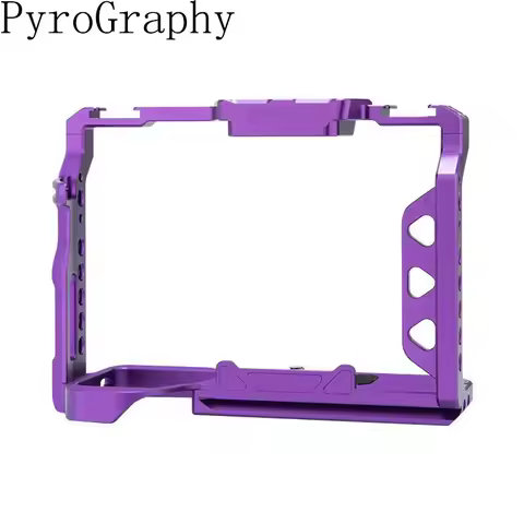 PyroGraphy A7 IV/A7R III/A7 III Dedicated Purple Cage with 1/4"&3/8"Thread Holes Arri Locating Hole 