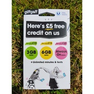 UK & Europe Travel Sim Card (£5 FREE CREDIT) 🇬🇧🇬🇧