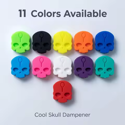 Super Cool Skull Tennis Racket Damper Silicone Anti-Vibration Tennis Racket Shock Absorber Tennis Sp