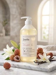 【韓國 jmella】法式奢華香水沐浴乳 1000ml (NO.02 致命女人 - 荔枝與百合)(平行進口)