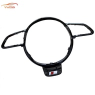 Flat Bottomed Sports Steering Wheel Decorative Frame For Audi steering wheel a3 a4 a5 a6 a7 q3 q5 q7