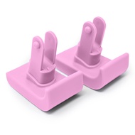 Click & Go' Ski Glides for Stander EZ Fold-N-Go Travel Walker and Able Life Space Saver Walker (Pink